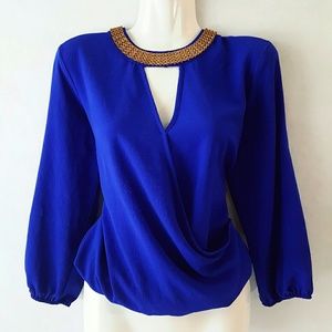 Gorgeous Cobalt Blue Blouse
